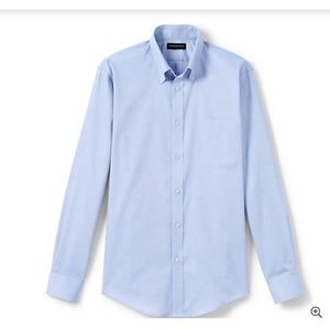 BACK TO SCHOOL UNIFORM Lands' End Boys 16 No Iron Cotton Shirt